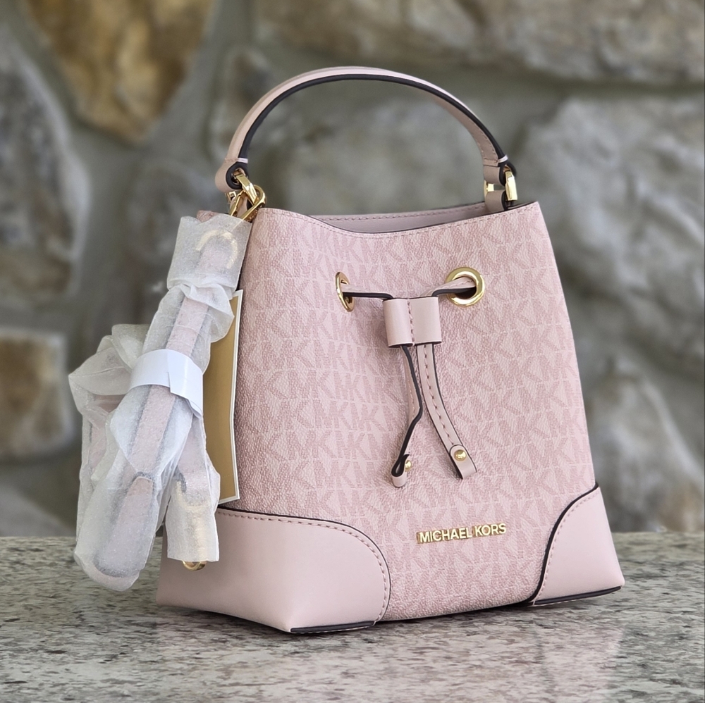 Michael Kors Mercer Small Logo Pink Crossbody